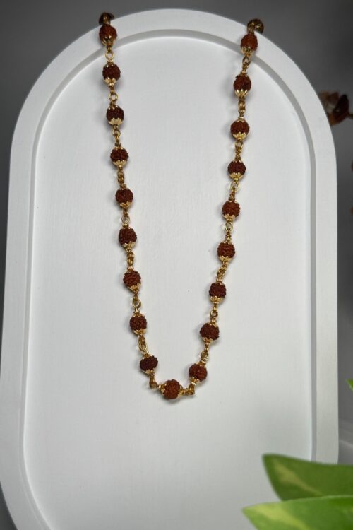 Gold Plated Eternal Grace Rudraksha Mala