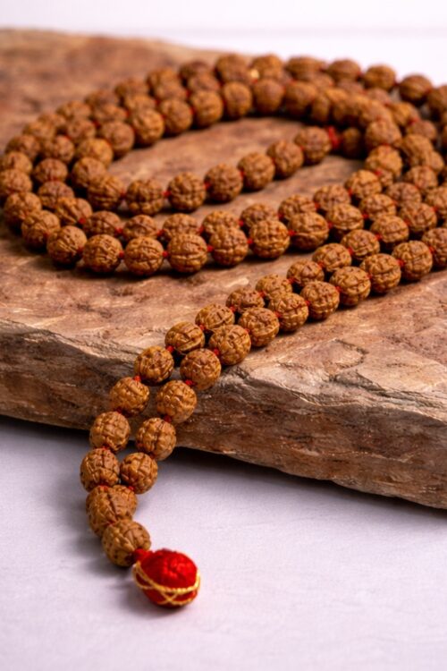 Brown Rudraksha Mala – 108+1 Beads