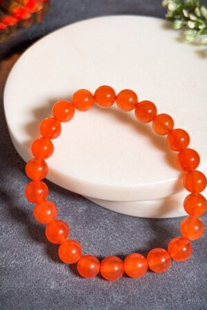 Natural Carnelian Bracelet – Aries (मेष राशि)