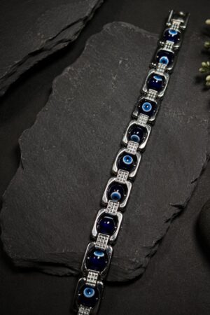 Silver Plated Evil Eye Bracelet
