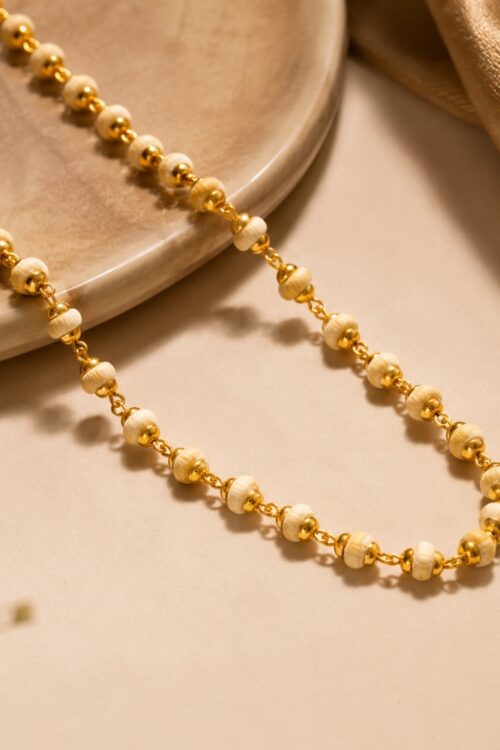 Gold Plated Tulsi Mala