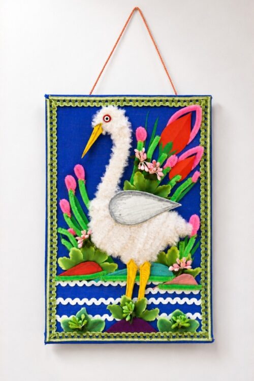 Crane Art Work Wall Hanging