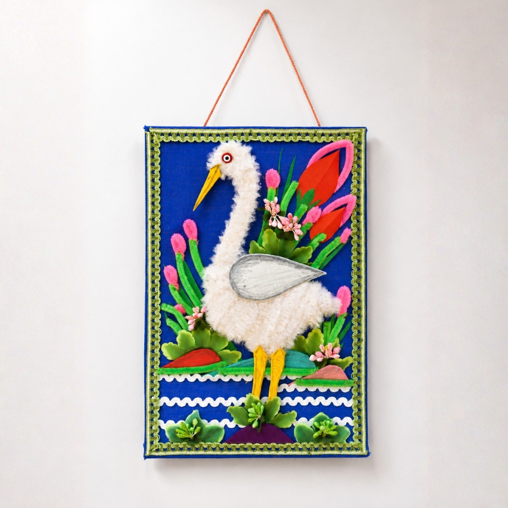 Crane Art Work Wall Hanging