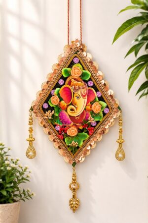 Lord Ganesha Wall Hanging – Floral