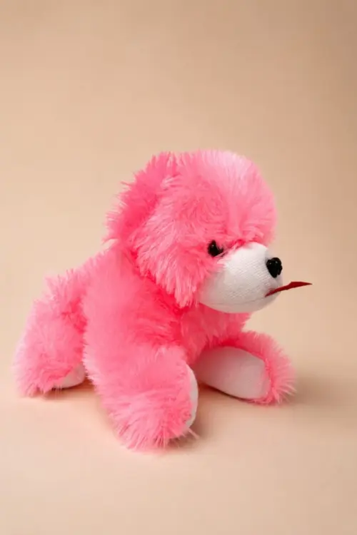 Soft Stuffed Puppy Teddy (Pink)