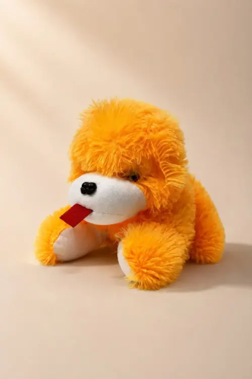 Soft Stuffed Puppy Teddy (Yellow)