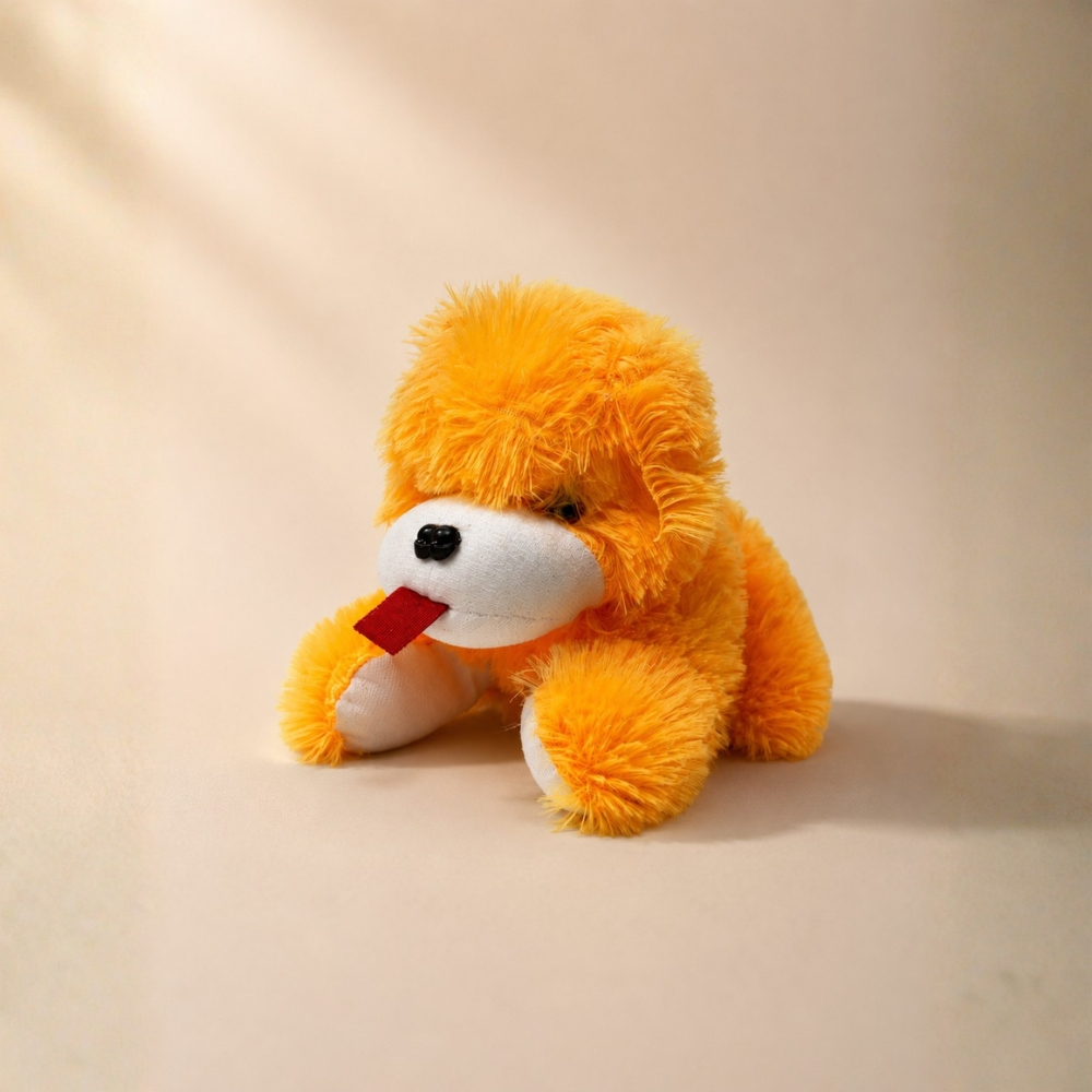 Soft Stuffed Puppy Teddy (Yellow)