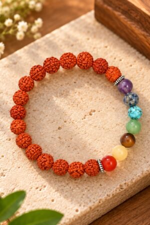 7 Chakra Rudraksha Bracelet