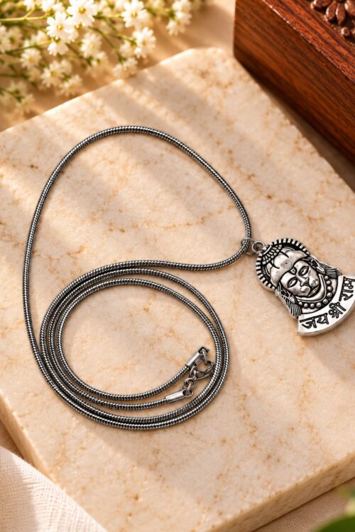 Silver Plated Chain With Hanuman Ji Pendant